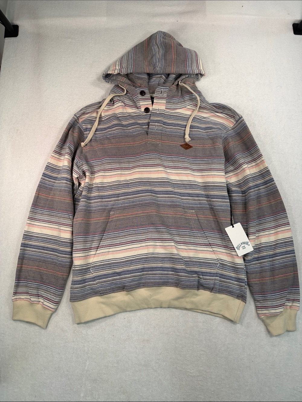 Billabong Rancho Pullover Hooded Sweatshirt, Multi Stripe